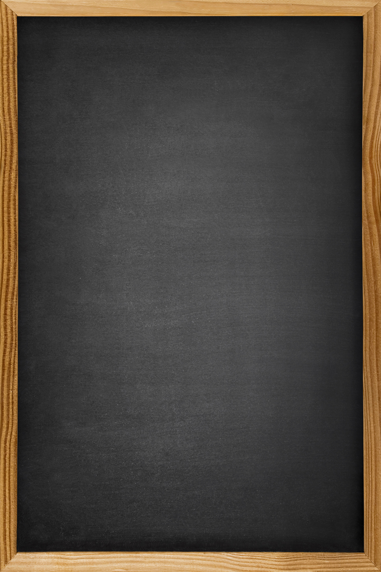 Empty Chalkboard with Wooden Frame